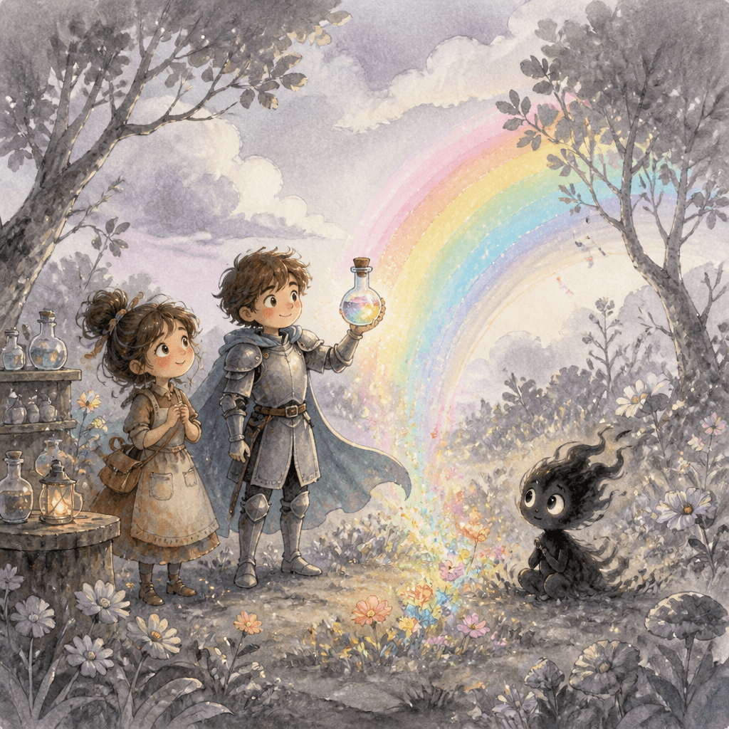 Sir Nathaniel and the Color-Back Potion