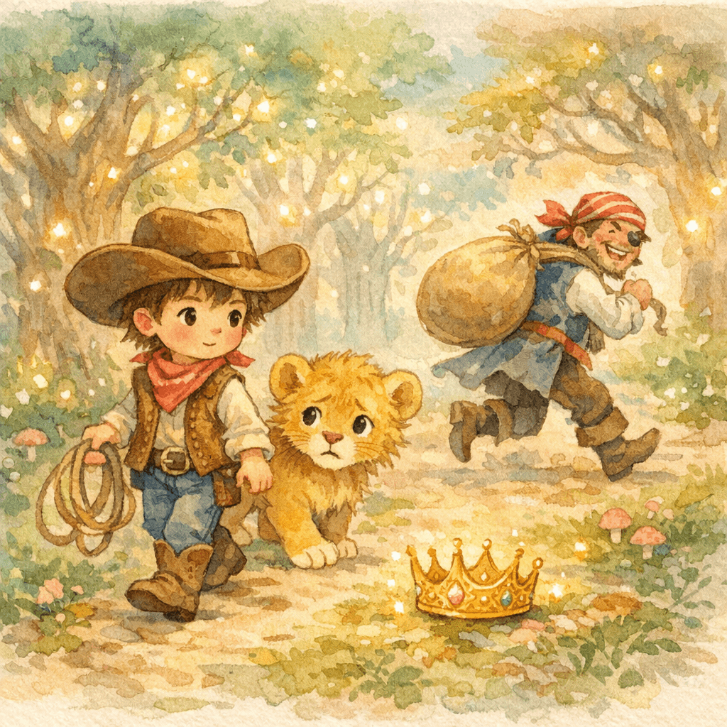Théo le cowboy et la couronne du Lion