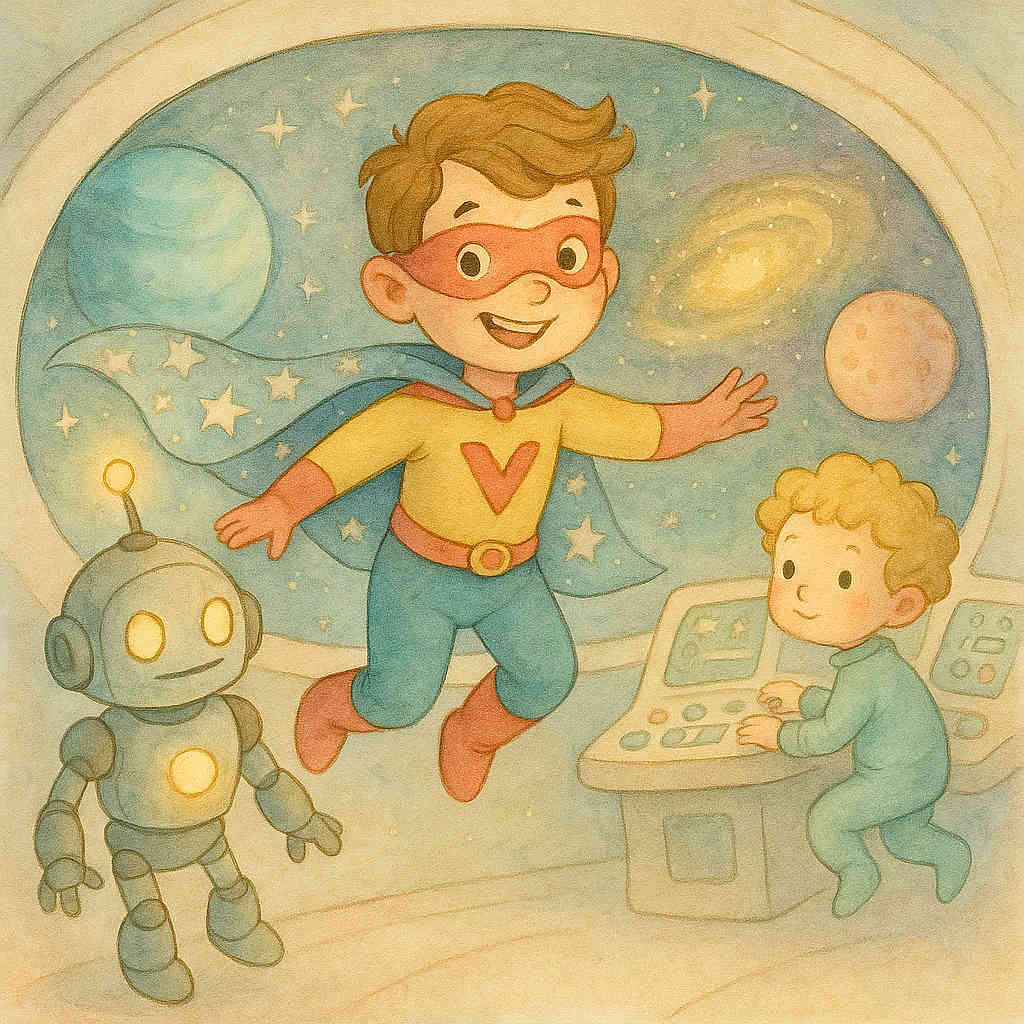 Superhéros et la Petite Étoile Perdue