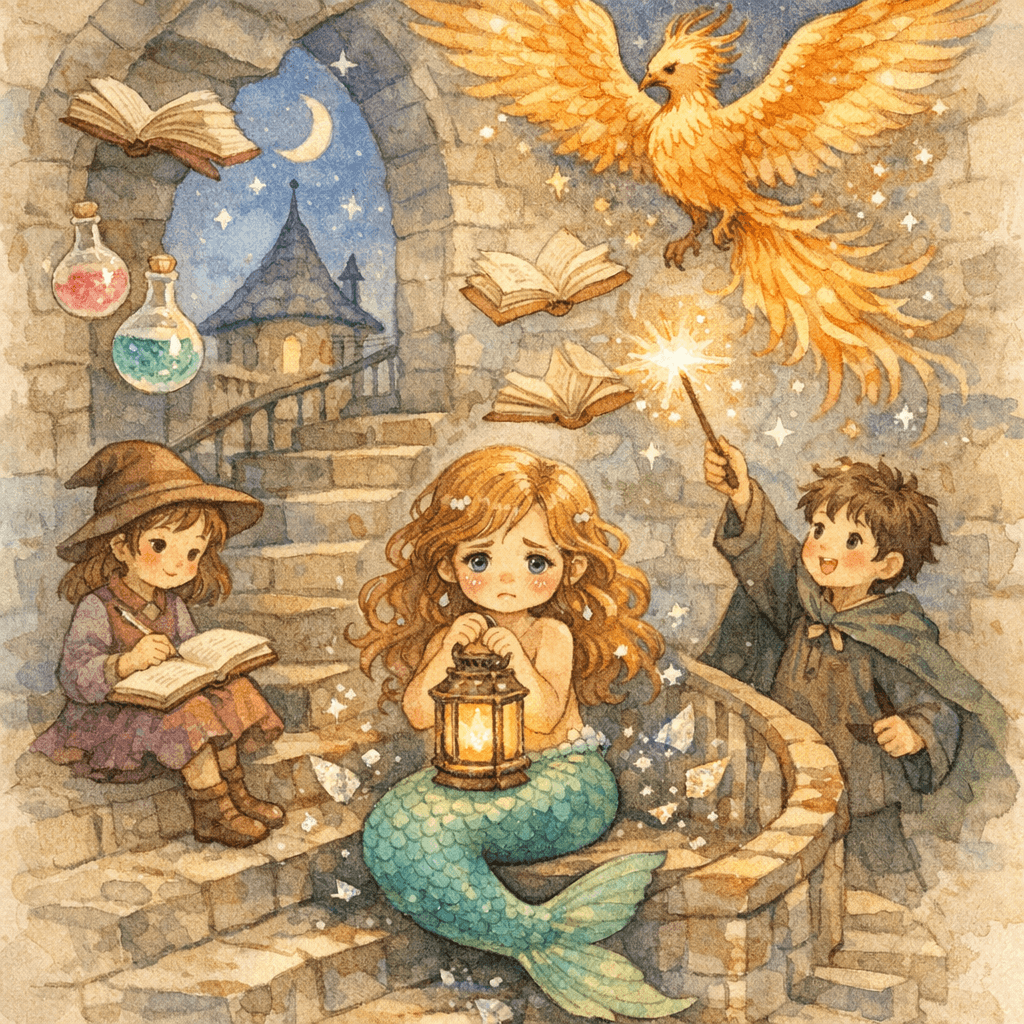 Lya et le coquillage doré de la Tour du sorcier