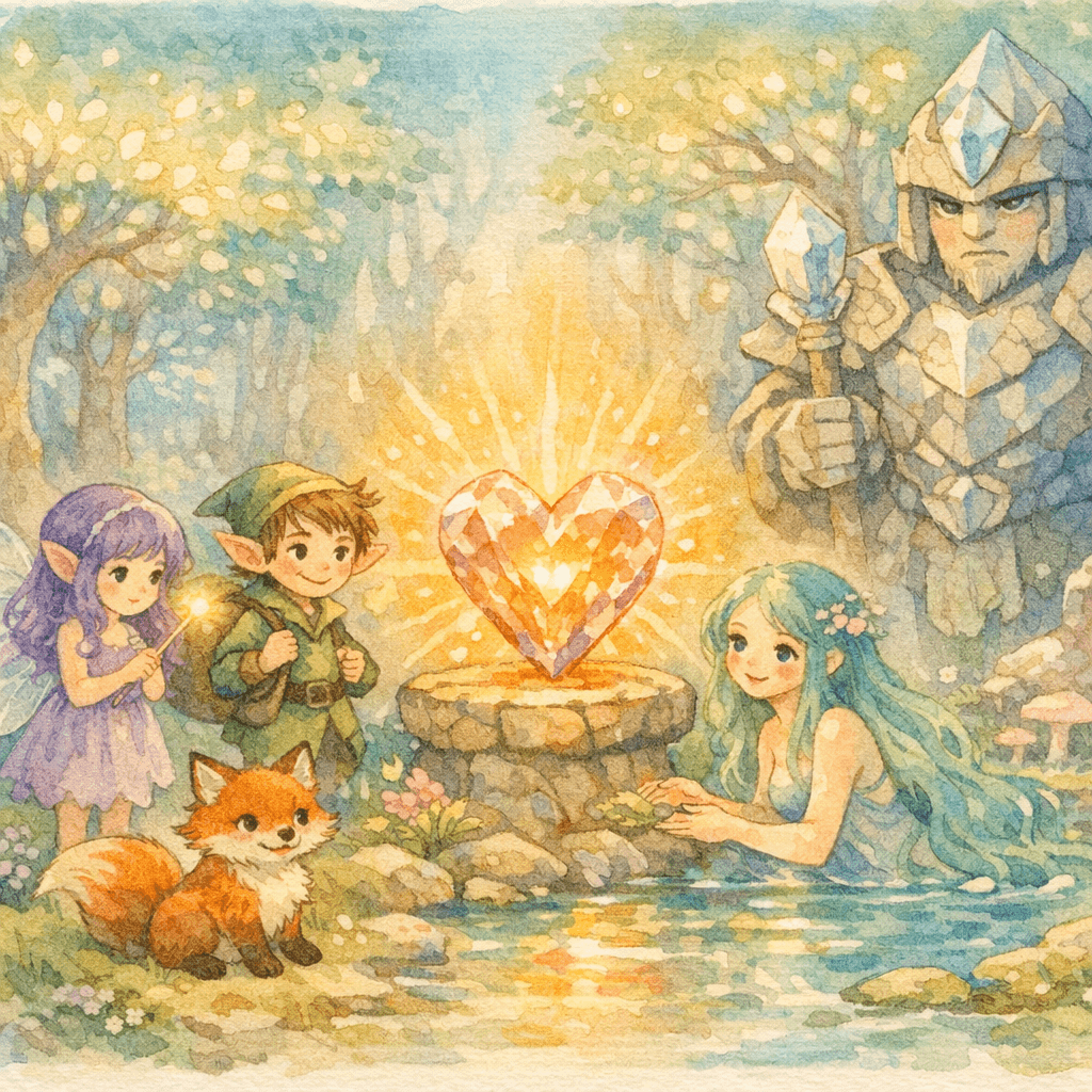 Amethyst and the Heart Crystal