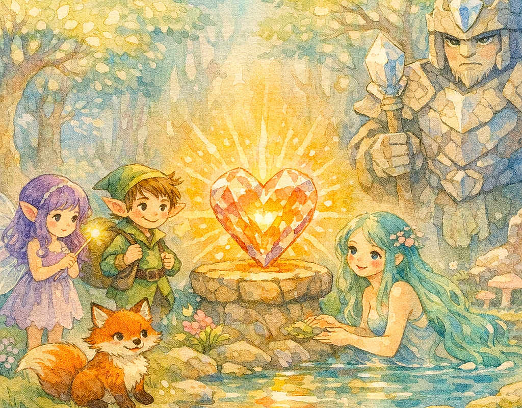 Amethyst and the Heart Crystal