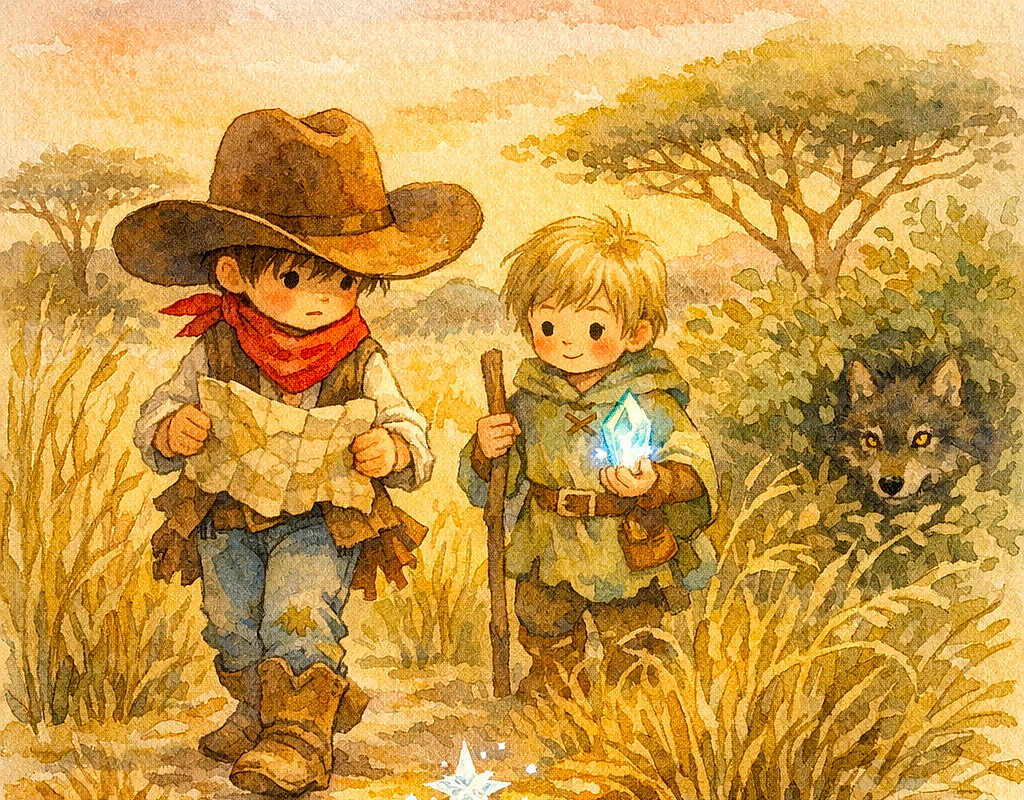 Gabriel, le cowboy et l’étoile de cristal
