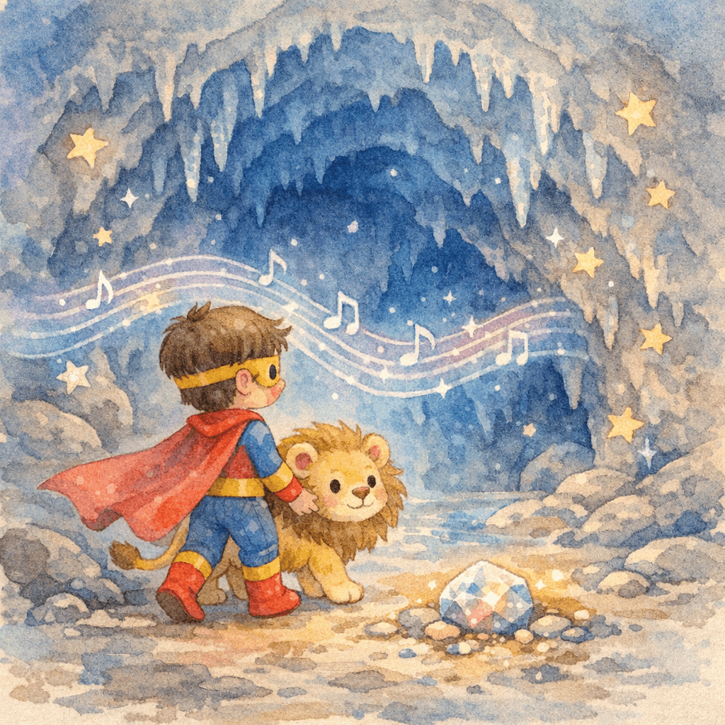 Dryker and the Shiny Pebble in Secret Cavern