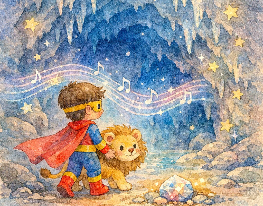 Dryker and the Shiny Pebble in Secret Cavern