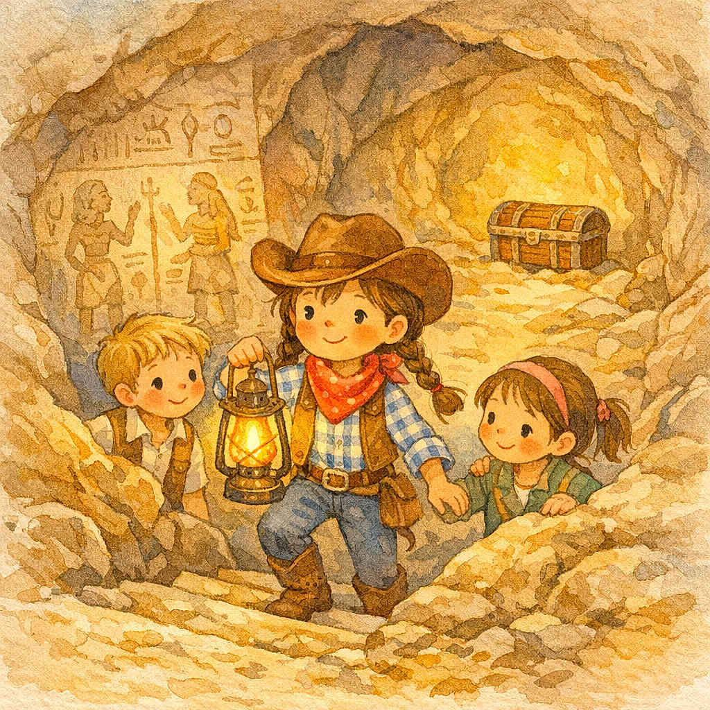 The Cowgirl’s Epic Adventure Beneath the Pyramids