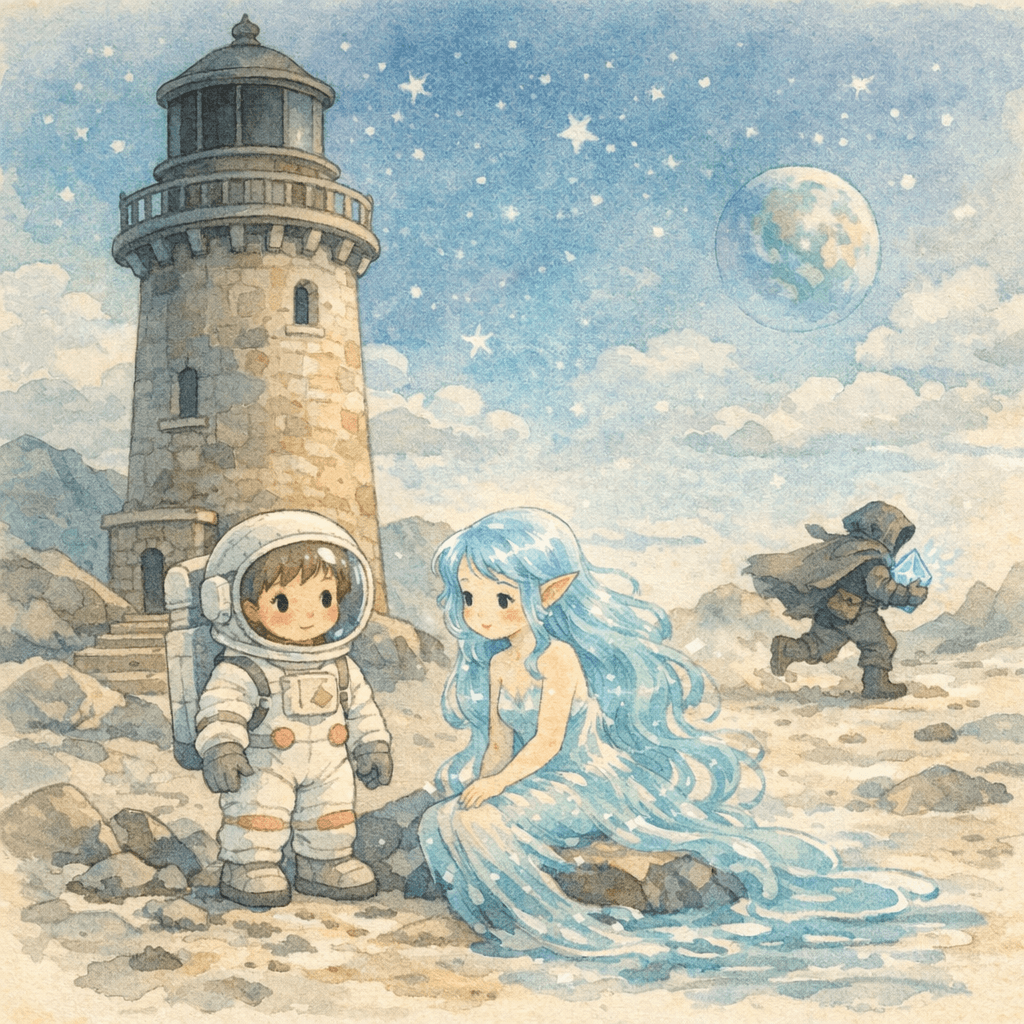 Messiah and the Moon Beacon Crystal