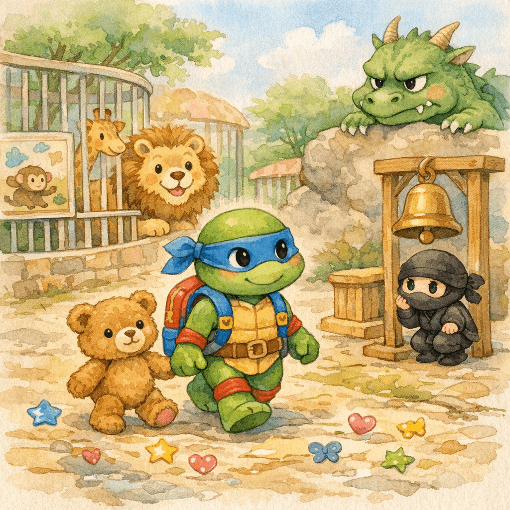 Leo the Ninja Turtle and the Lost Zoo Bell