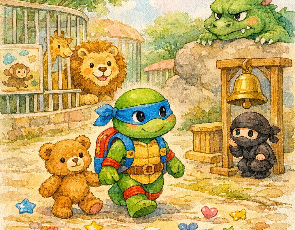 Leo the Ninja Turtle and the Lost Zoo Bell
