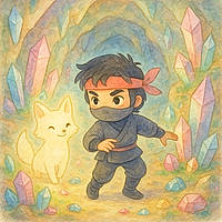 River the Ninja and the Crystal Spire Gem