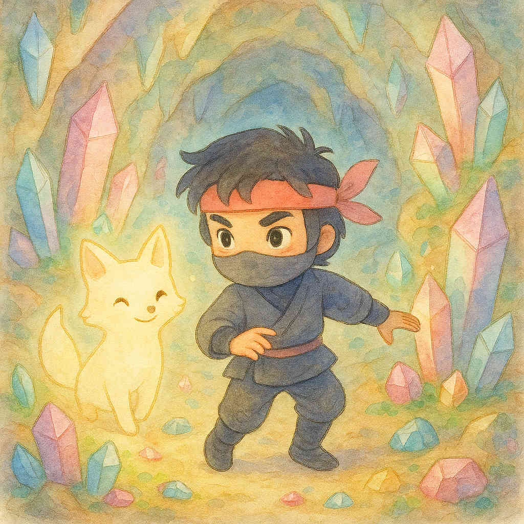 River the Ninja and the Crystal Spire Gem