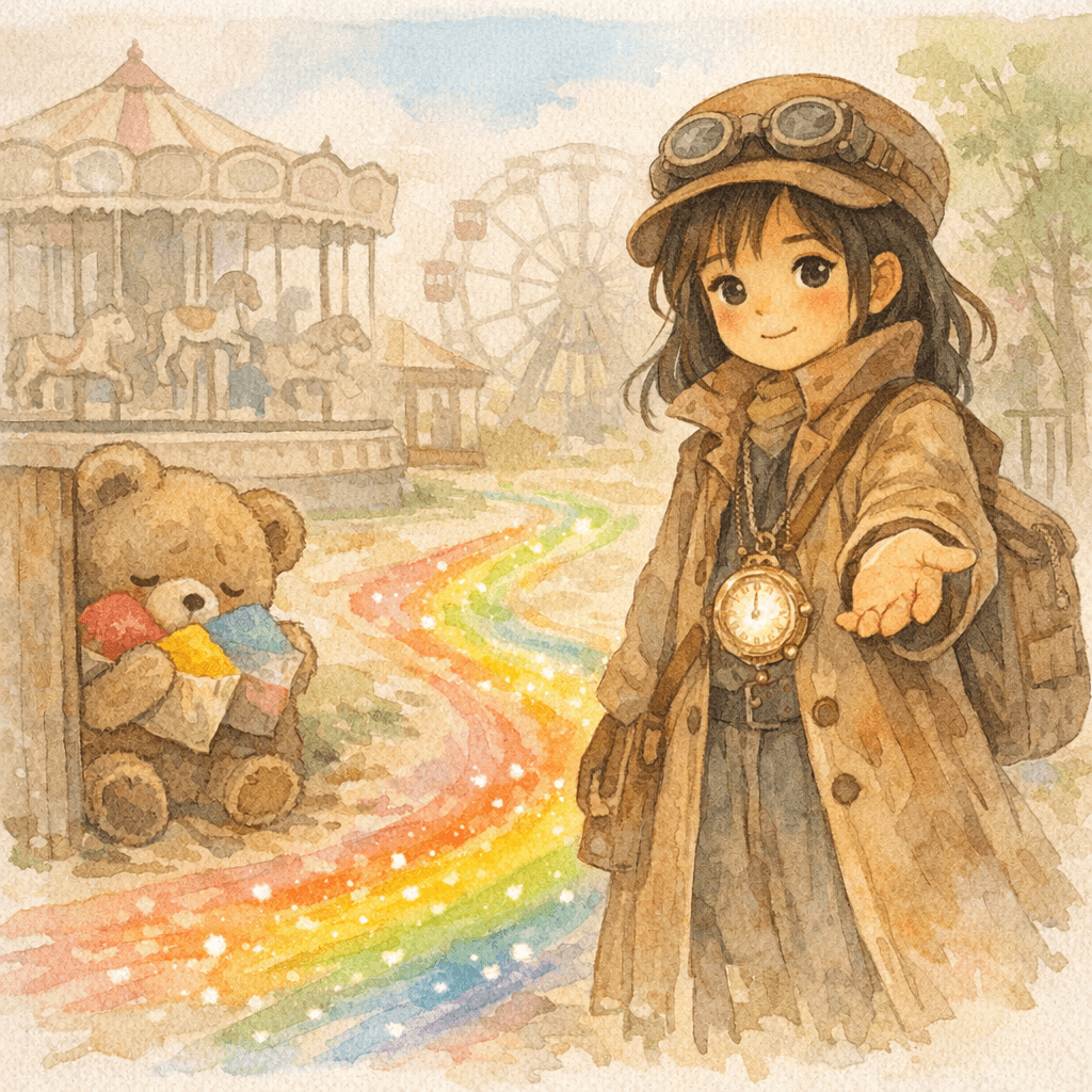 Tasnime et les couleurs du parc