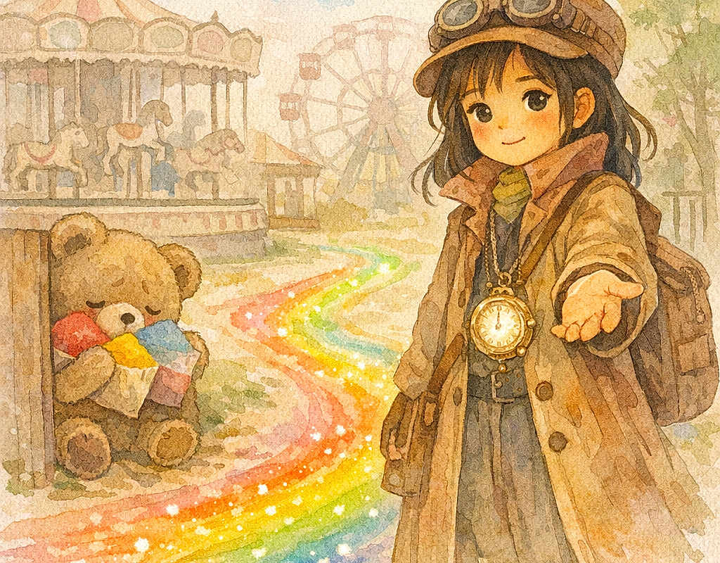 Tasnime et les couleurs du parc