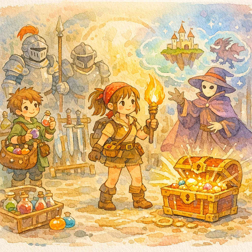 Nawarita et le trésor de l’armurerie enchantée