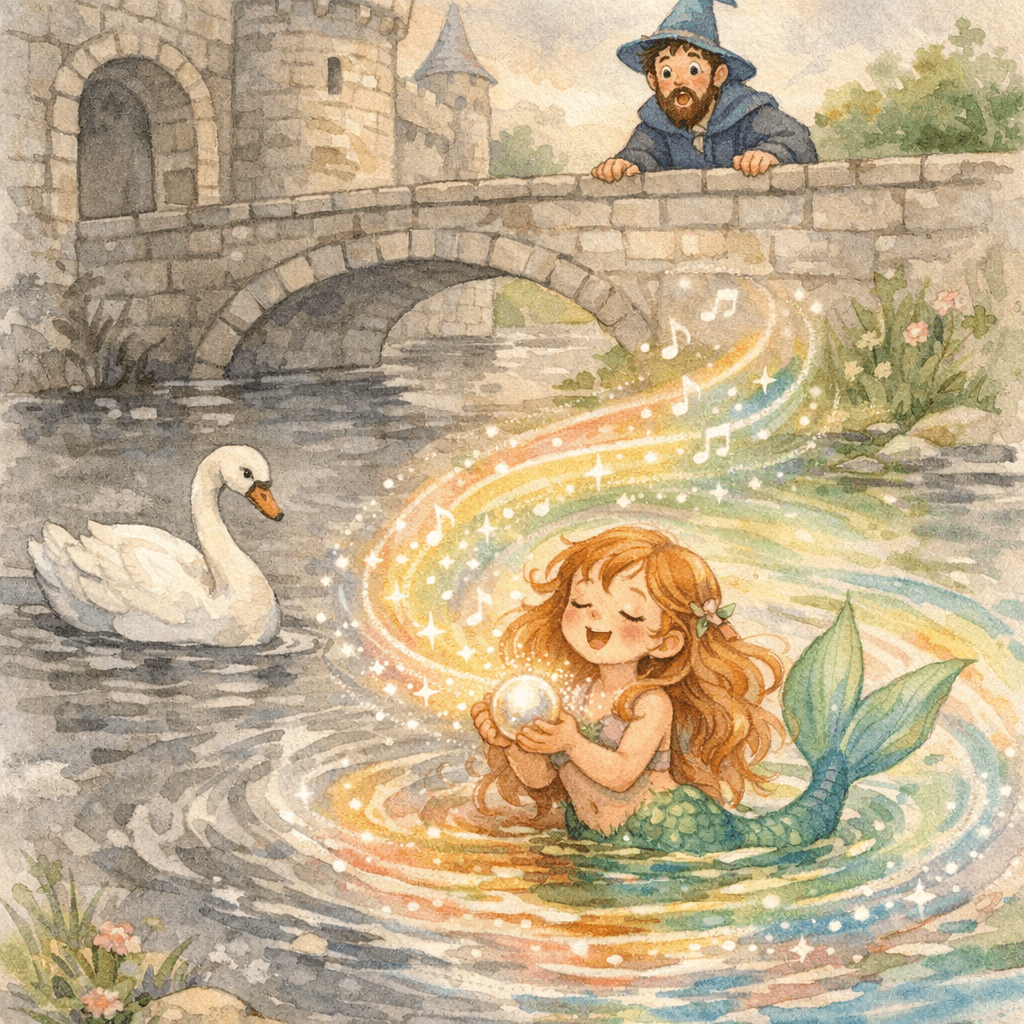 Viviana and the Soft Colors of the Castle Moat