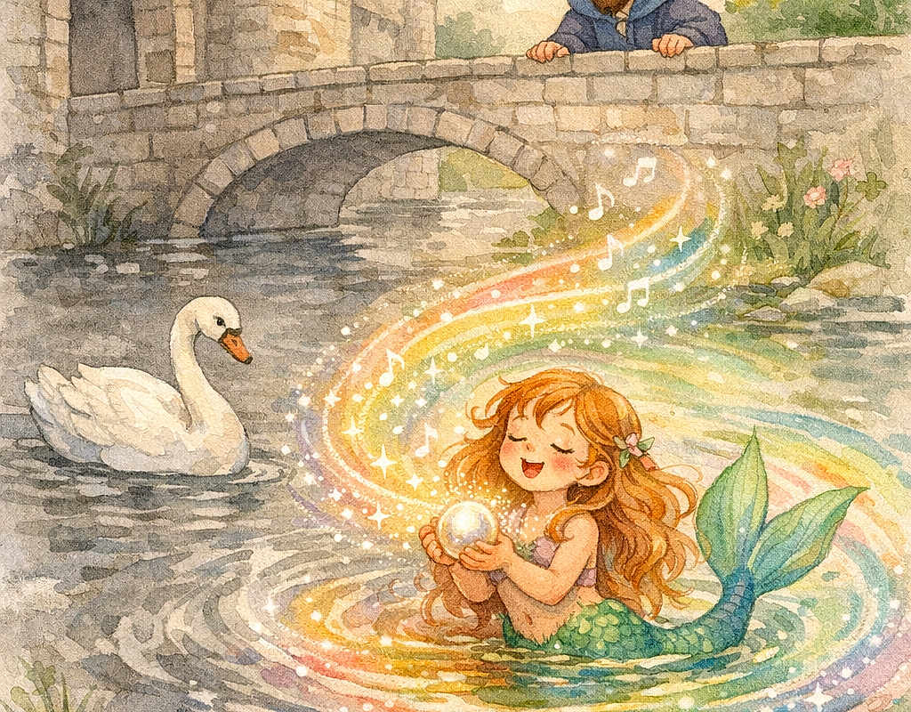 Viviana and the Soft Colors of the Castle Moat