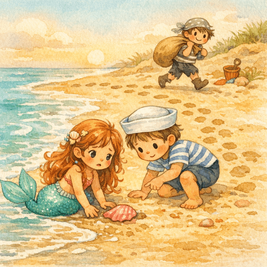 Baby Nawa et le coquillage rose