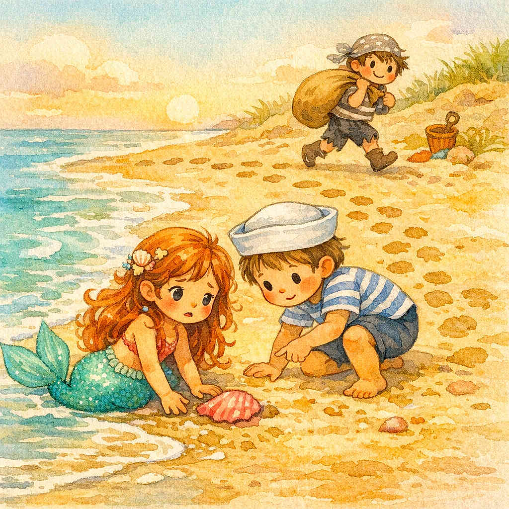 Baby Nawa et le coquillage rose