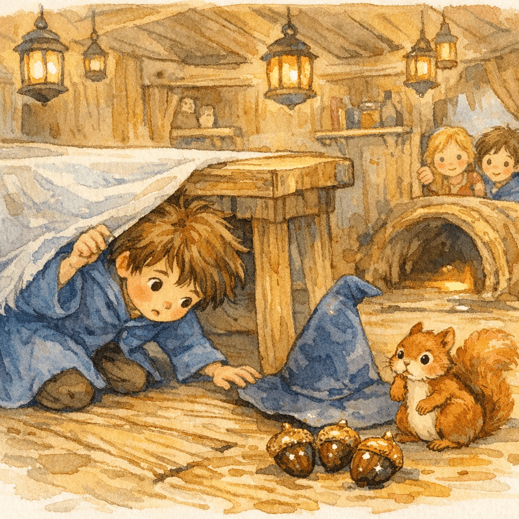 Timéo et l’écureuil et la baguette perdue