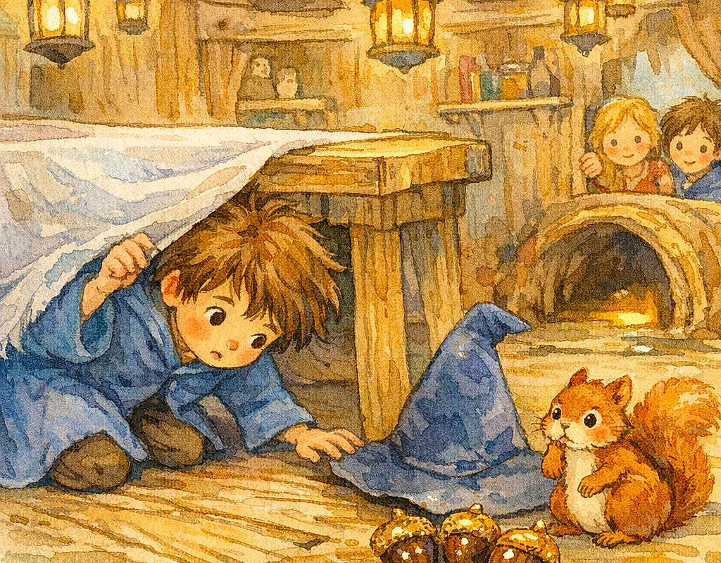 Timéo et l’écureuil et la baguette perdue