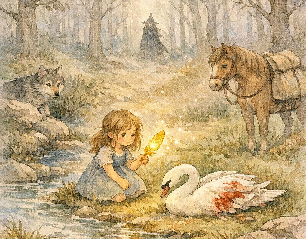 Mia et la plume dorée