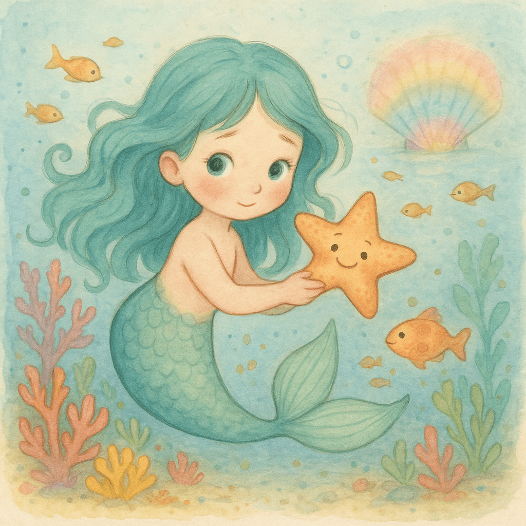 Meara, Doll, and the Rainbow Seashell