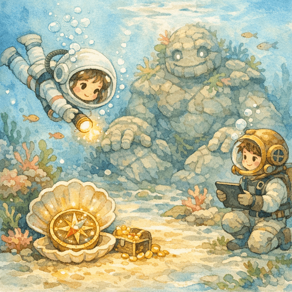 Yashfa and the Seashell Compass