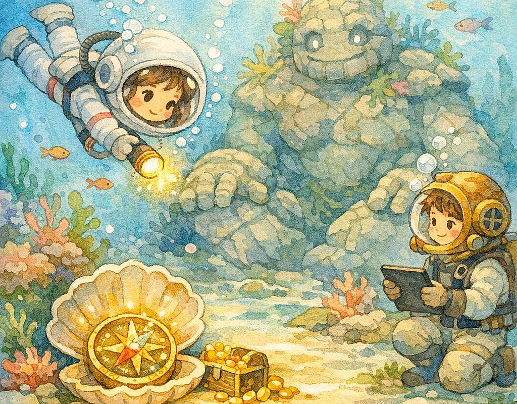 Yashfa and the Seashell Compass