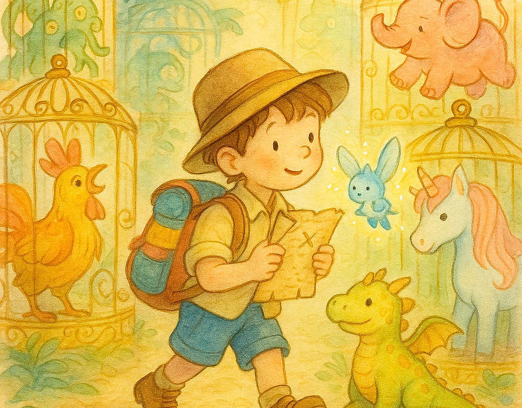 Harry and the Golden Key at the Magical Menagerie