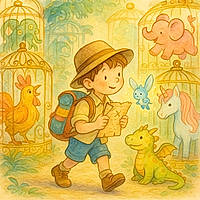 Harry and the Golden Key at the Magical Menagerie