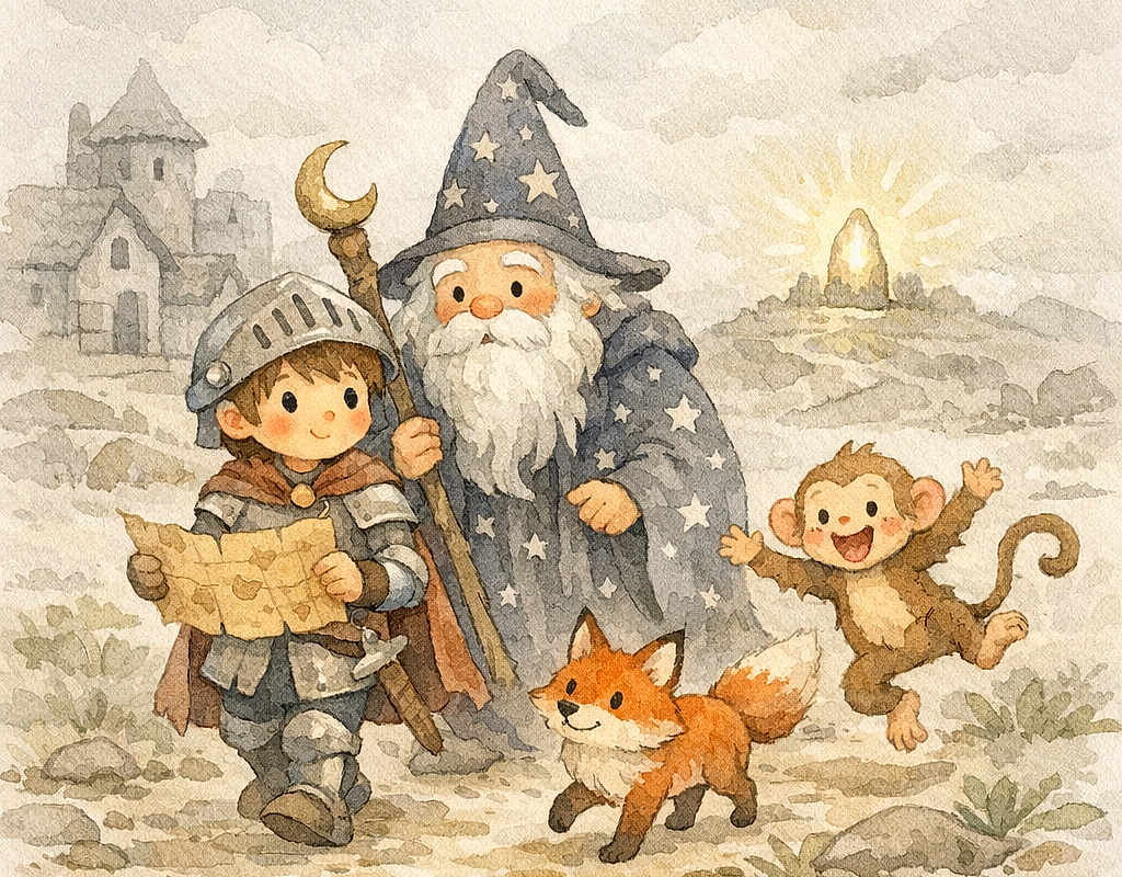 Pierre le chevalier et la pierre de couleur