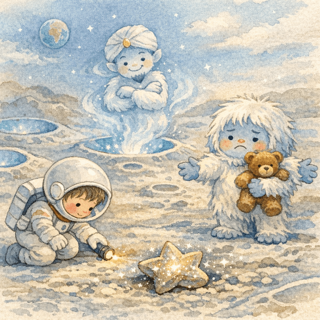 Lucas l’astronaute et la lampe de la Lune