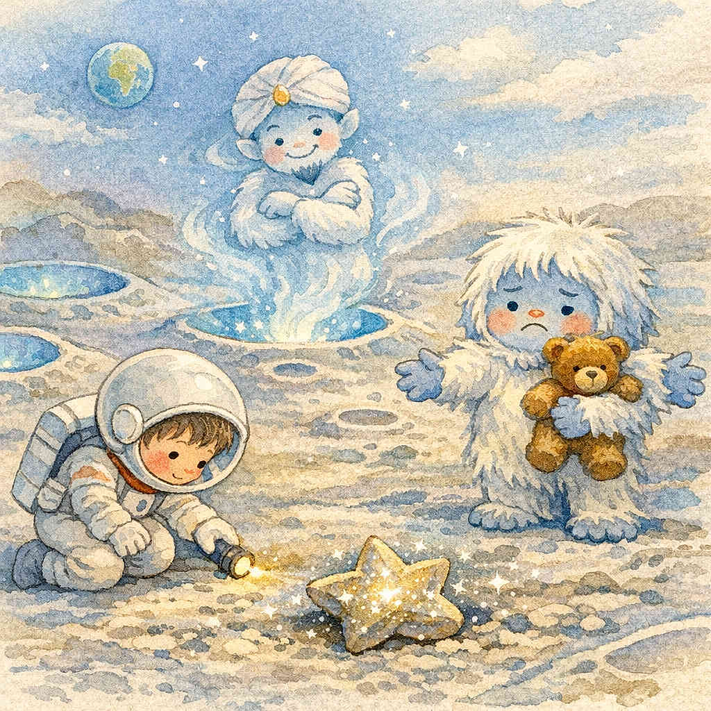 Lucas l’astronaute et la lampe de la Lune