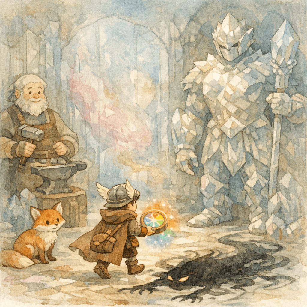 Baby Thor and the Rainbow Compass