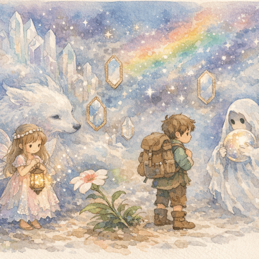 Mia la princesse et l’Étoile-Source de la Nébuleuse de cristal