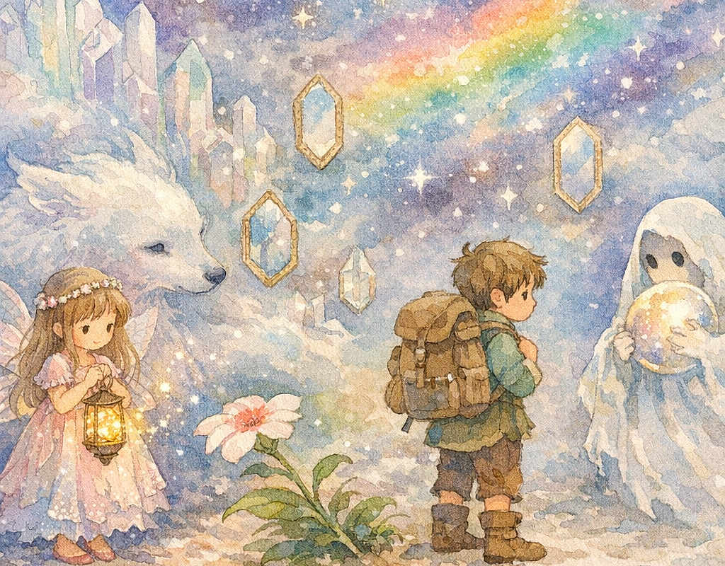 Mia la princesse et l’Étoile-Source de la Nébuleuse de cristal