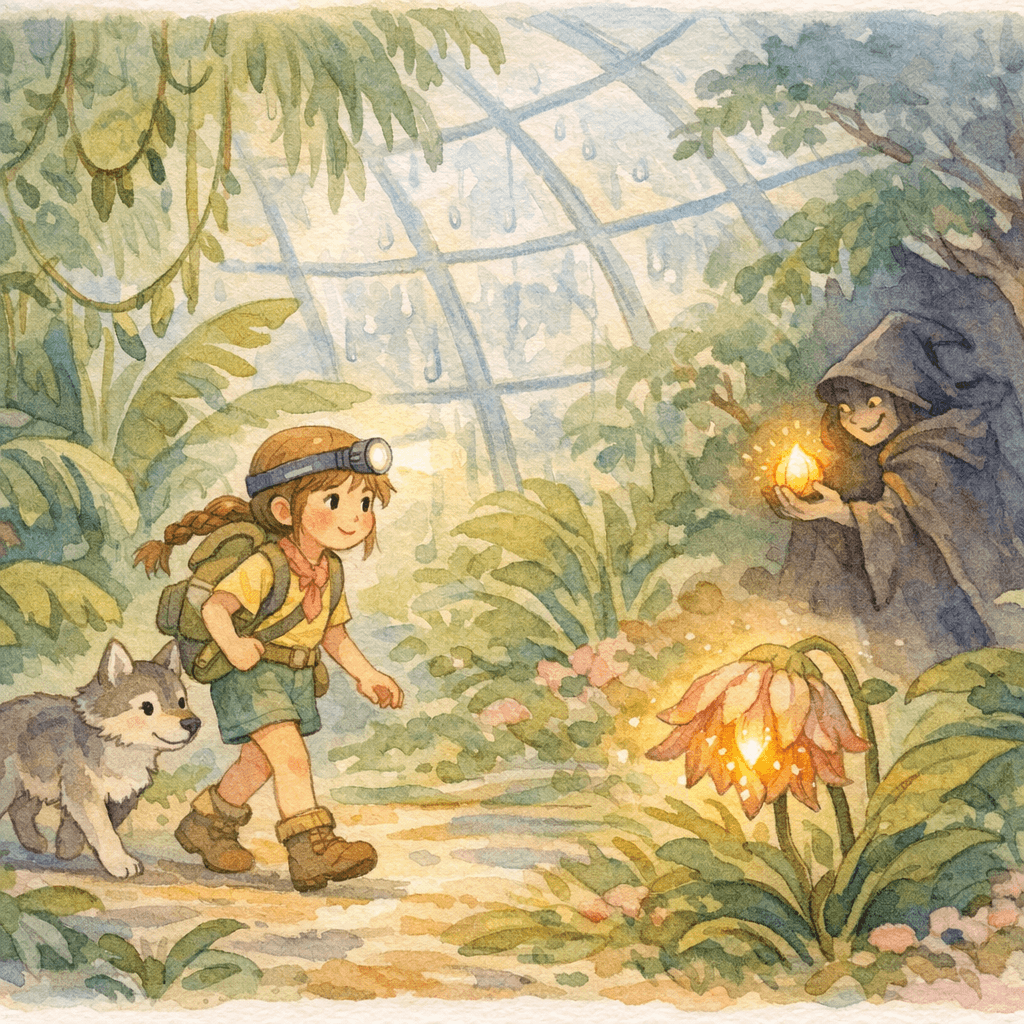 Elenora and the Shine Seed in the BioDome