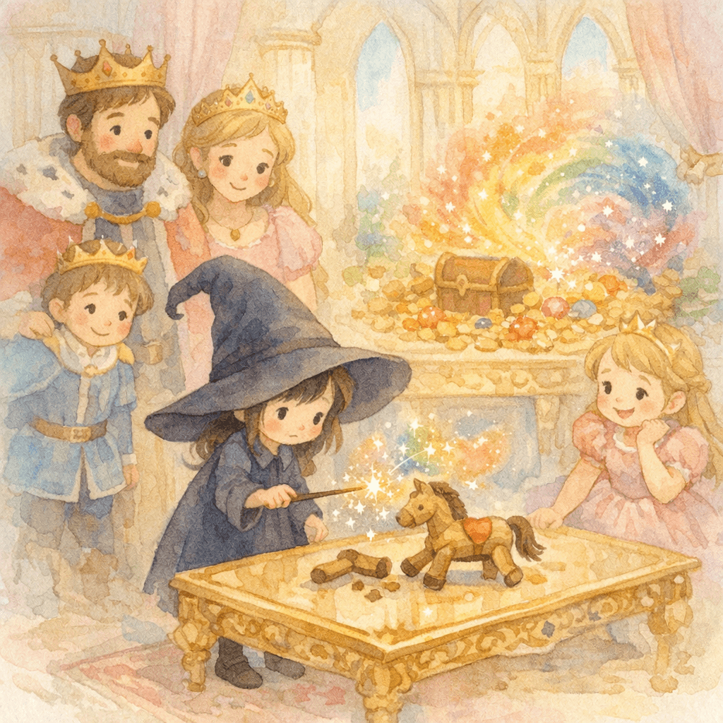 Nawette et le cheval réparé