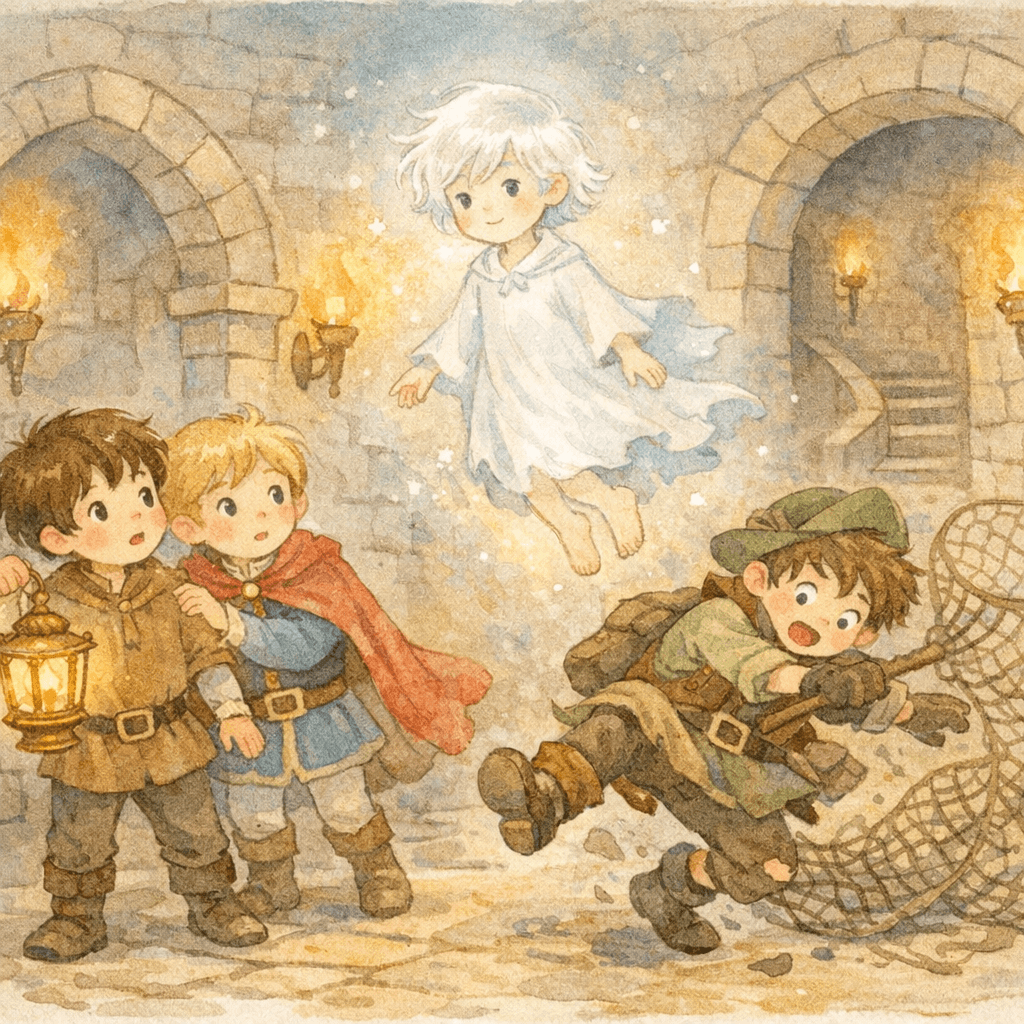 Ezio et la lampe du château