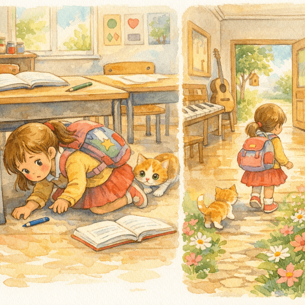 Nawélyne et le crayon bleu