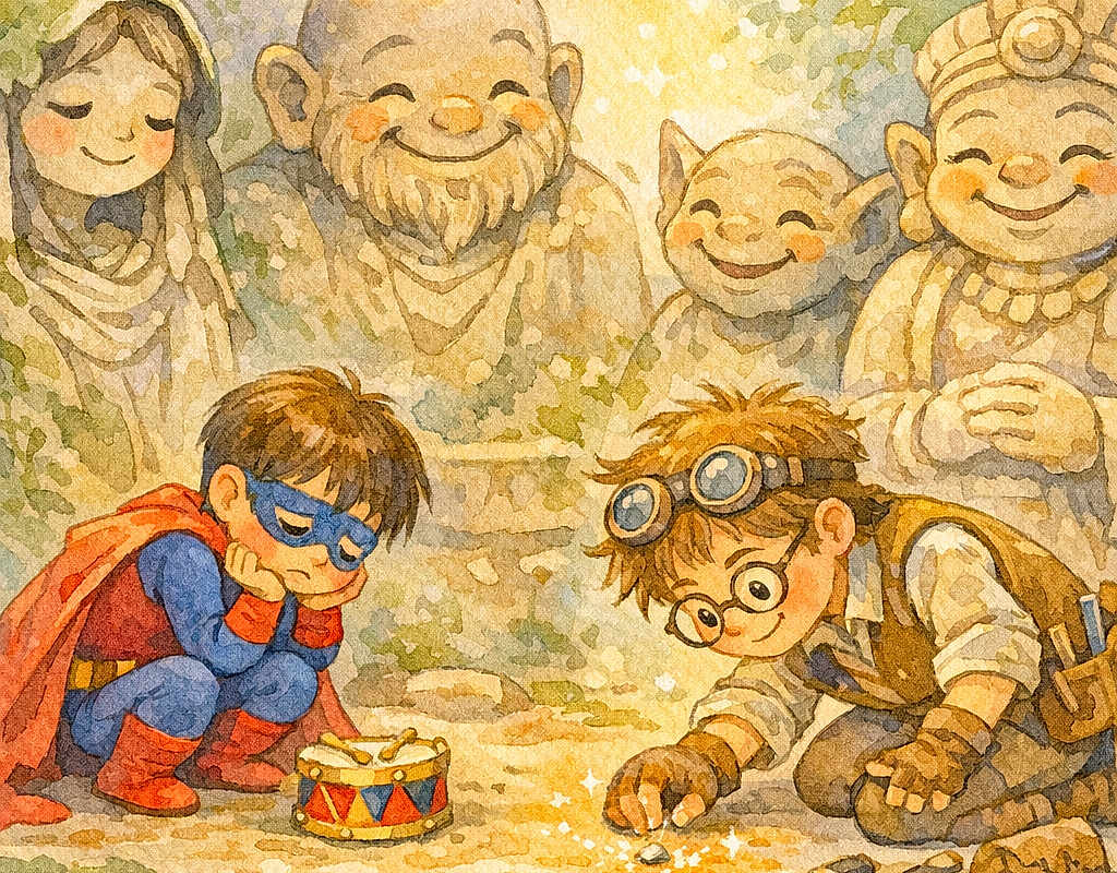 Spider Man and the Quiet Toy Drum