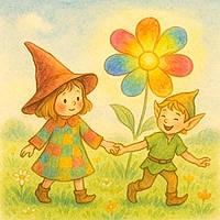 Cassie et la Fleur Arc-en-ciel