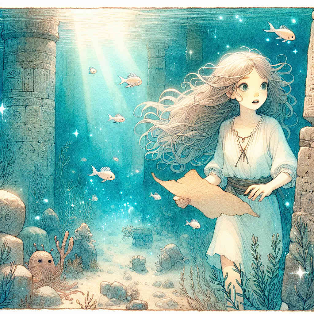 Lyna et le Trésor Écarlate de la Cité Engloutie