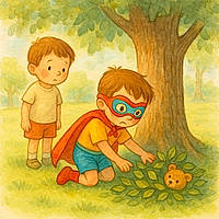 Superhero’s Lost Toy