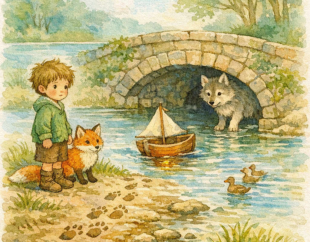 Nino, Roux et le bateau du lac