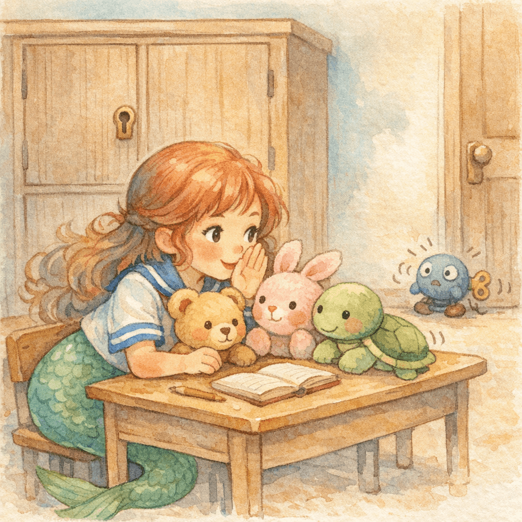 Mermaid Girl and the Cabinet Key Mystery