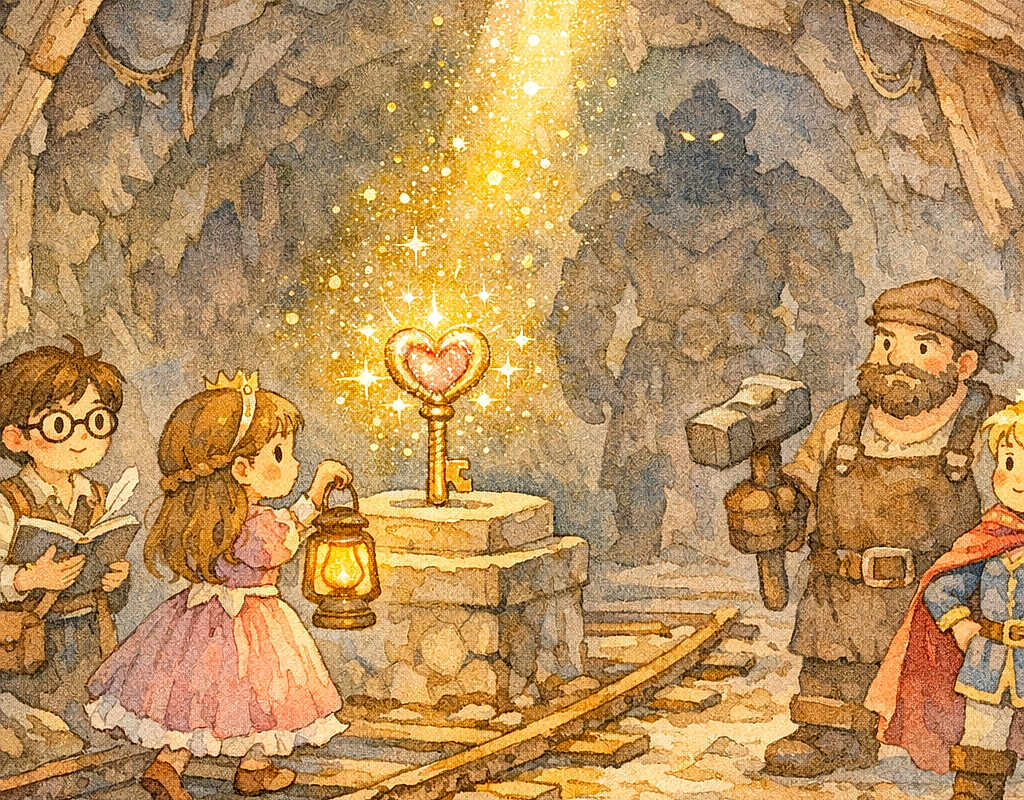 Prince Noah and the Heart-Key Beneath the Abandoned Mine