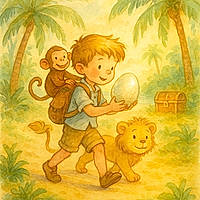 Simon et le trésor de l'île mystérieuse