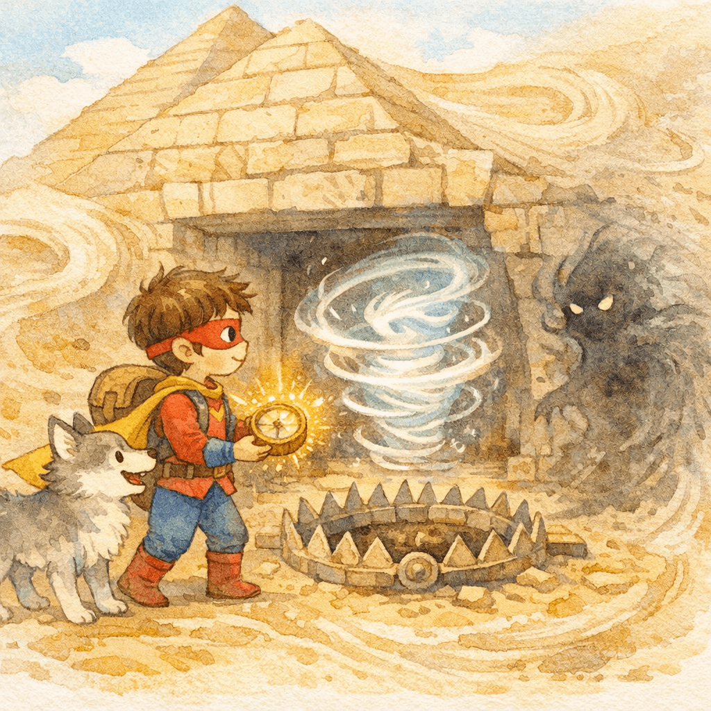 Landen Troy and the Wind in the Desert Pyramid