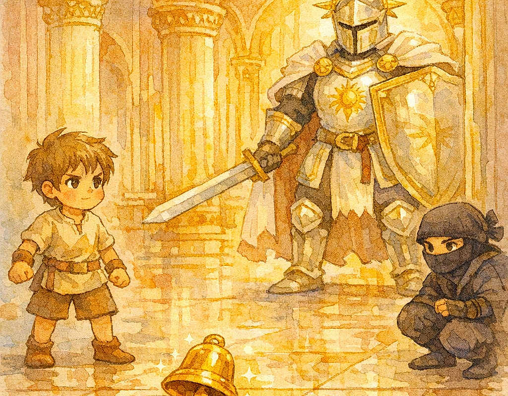Antonio and the Quiet Ninja in the Palace